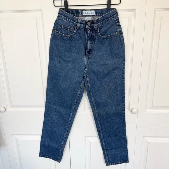 Vintage LA BLUES denim mom jeans Sz 6 - Picture 2 of 8